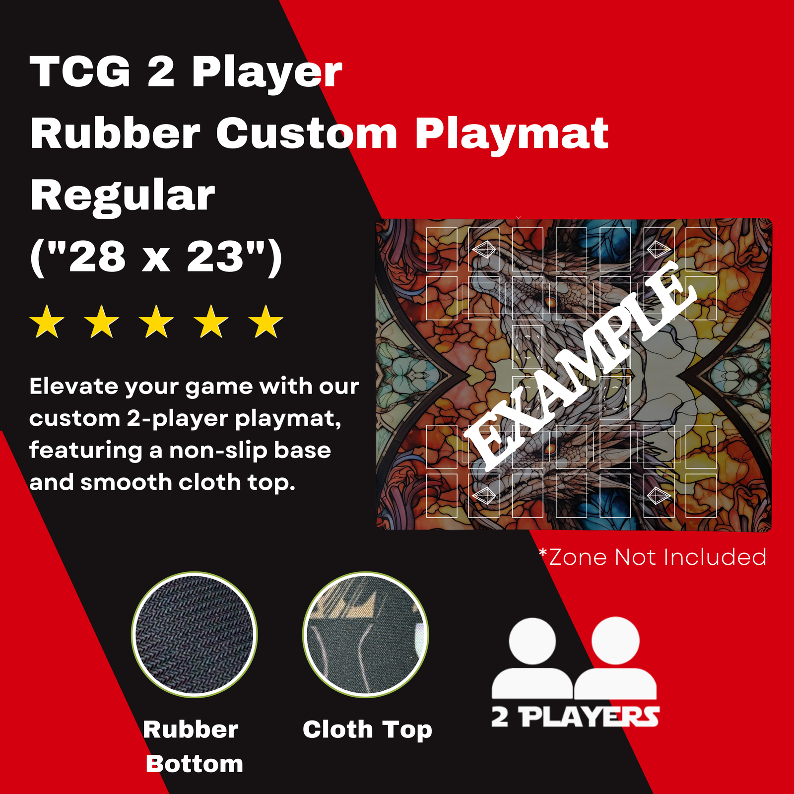 TCG 2-Player Custom Rubber Playmat (28